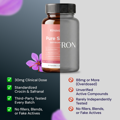 Pure Saffron Capsules with Crocin & Safranal
