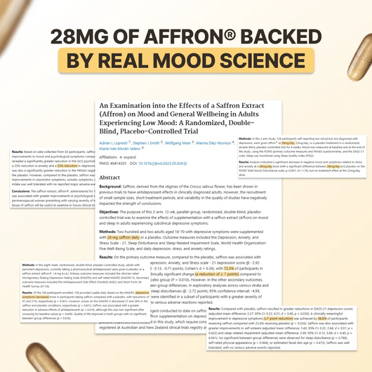 Pure Saffron Capsules for Mood & Emotional Support