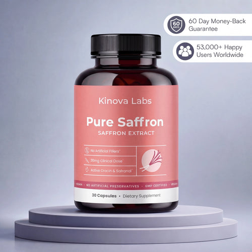 Pure Saffron Extract Capsules with Crocin & Safranal